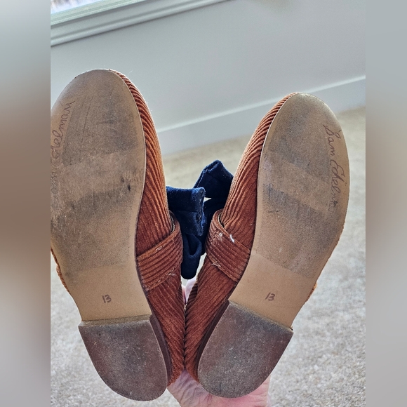 Girls Sam Edelman Felicity Corduroy Mary Jane Flats Bow 13 - Picture 3 of 5